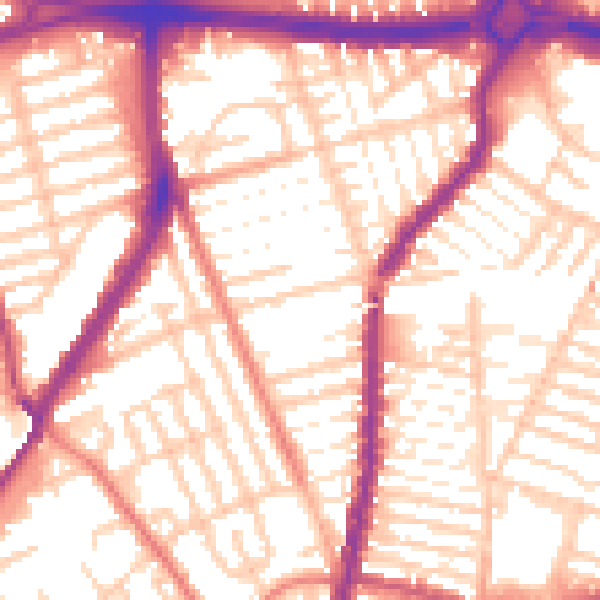 Daytime road noise heatmap for L4 3RL