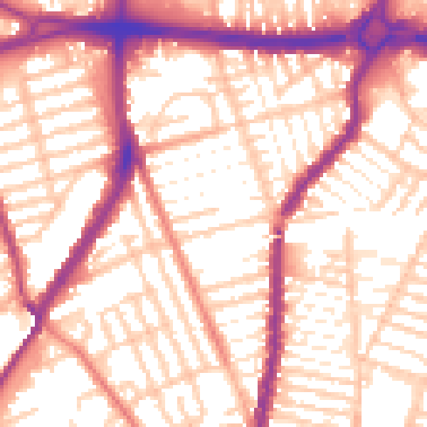 Daytime road noise heatmap for L4 3RT