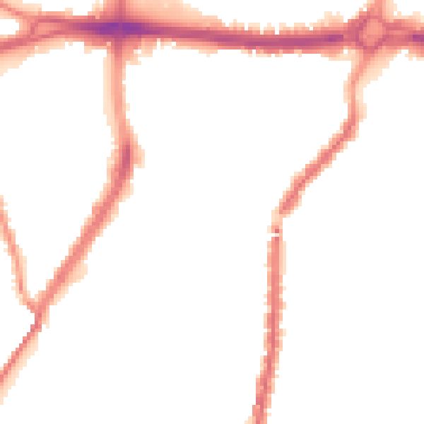 Night-time road noise heatmap for L4 3RT