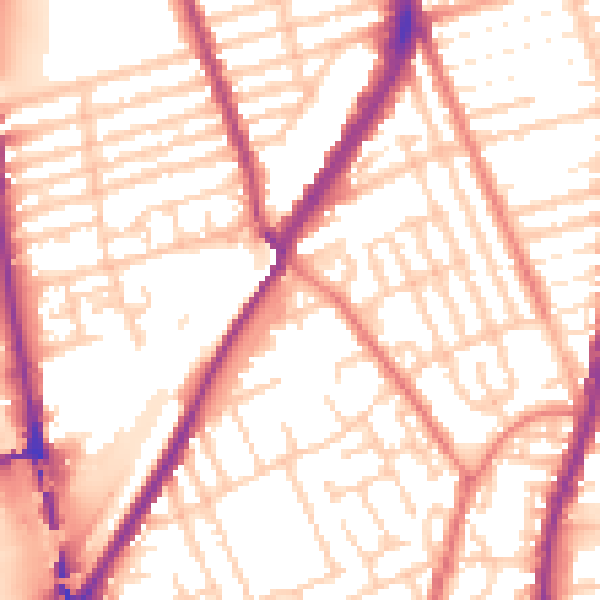 Daytime road noise heatmap for L4 3UF