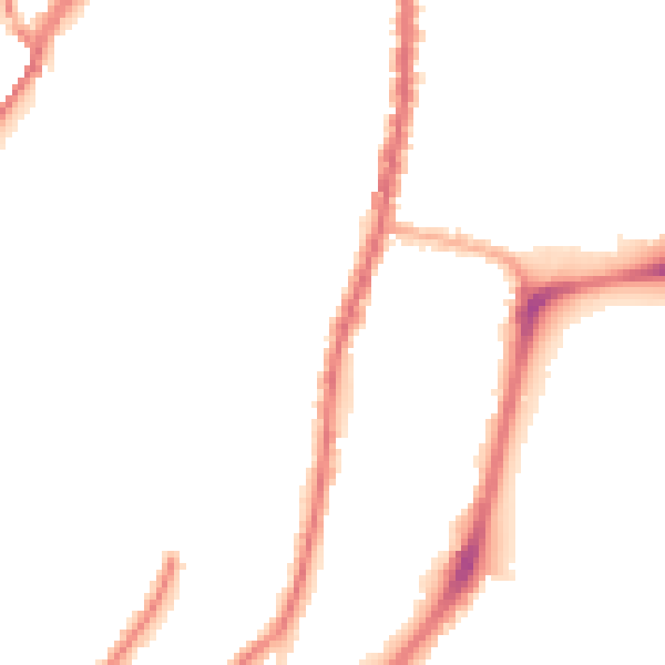 Night-time road noise heatmap for L4 4AJ