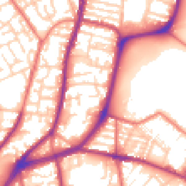 Daytime road noise heatmap for L4 4HP