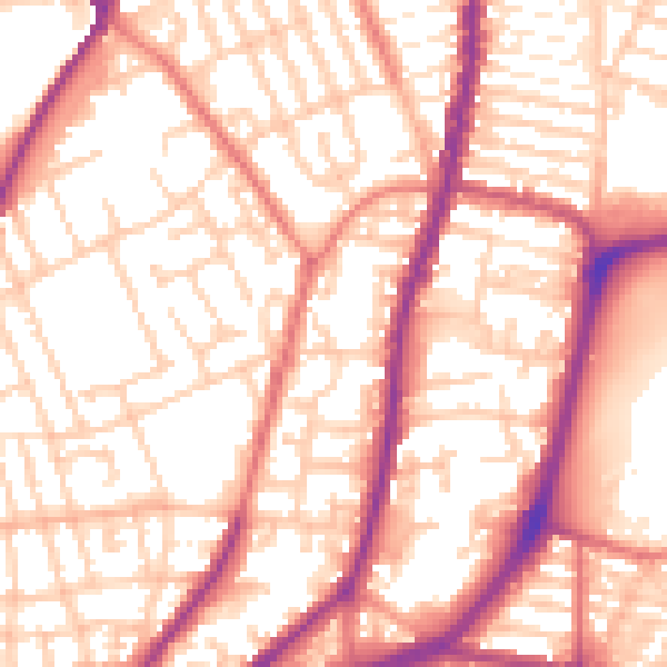 Daytime road noise heatmap for L4 4NL