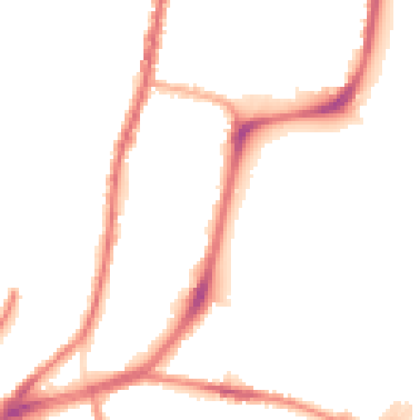 Night-time road noise heatmap for L4 4PU