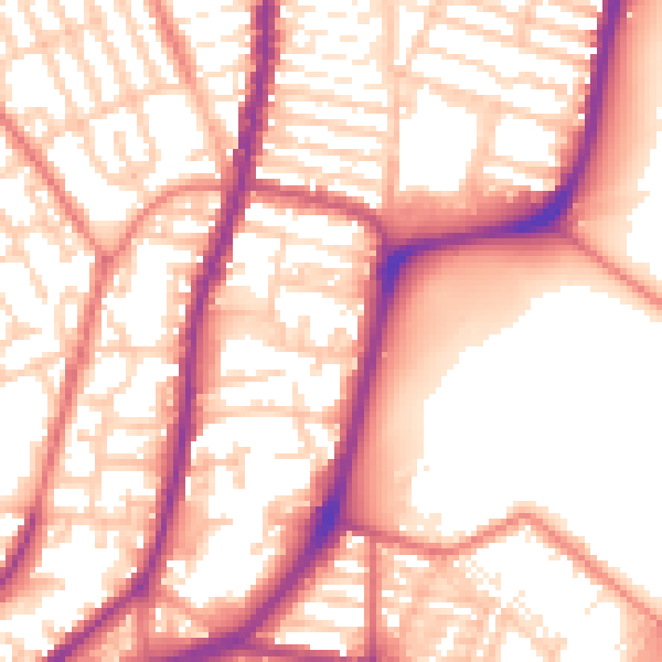 Daytime road noise heatmap for L4 4PX