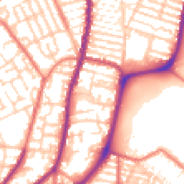 Daytime road noise heatmap for L4 4QR
