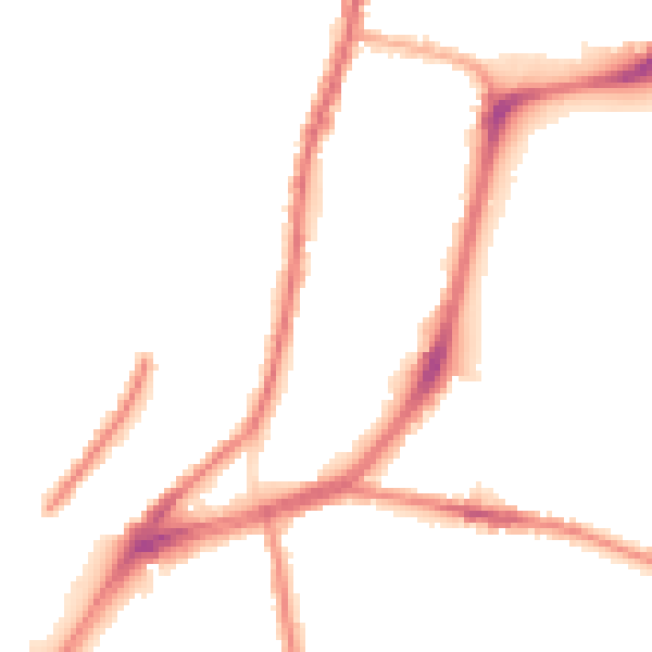Night-time road noise heatmap for L4 4QX