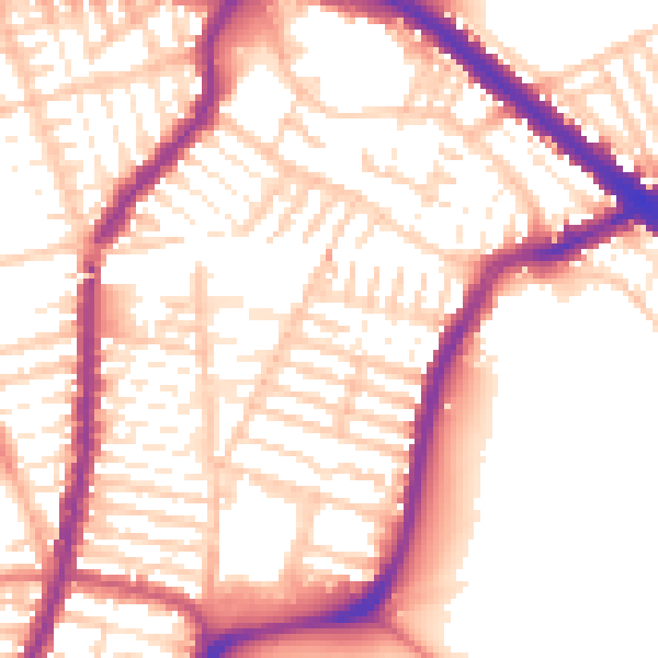 Daytime road noise heatmap for L4 5SL