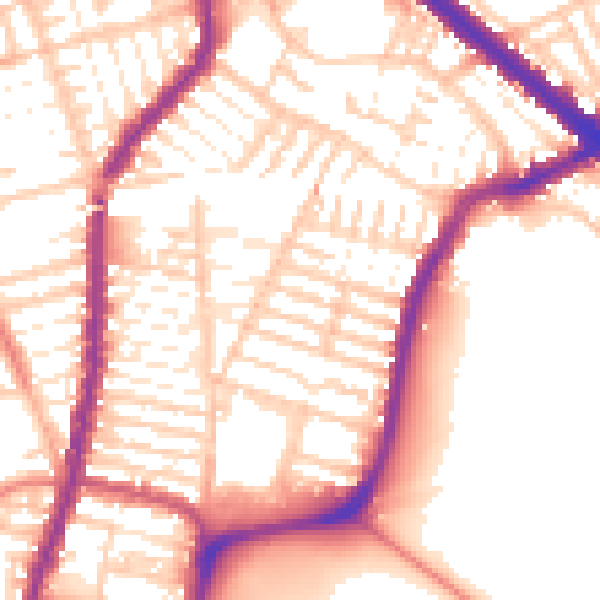 Daytime road noise heatmap for L4 5SN