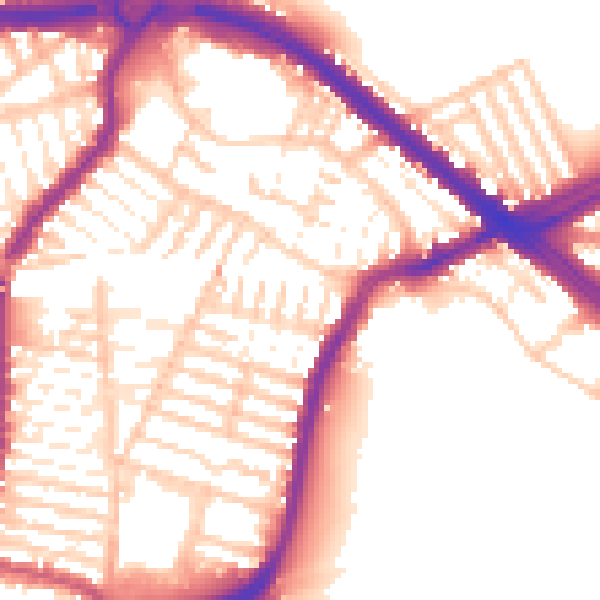 Daytime road noise heatmap for L4 5SX