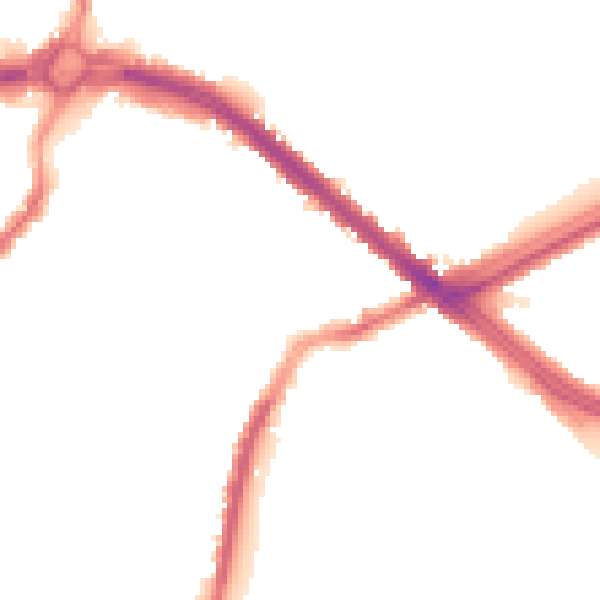 Night-time road noise heatmap for L4 5UT