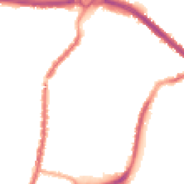 Night-time road noise heatmap for L4 5UY