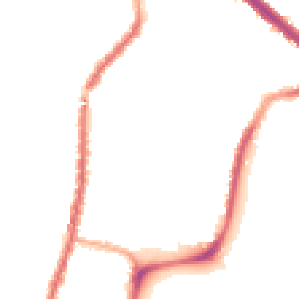 Night-time road noise heatmap for L4 5XD