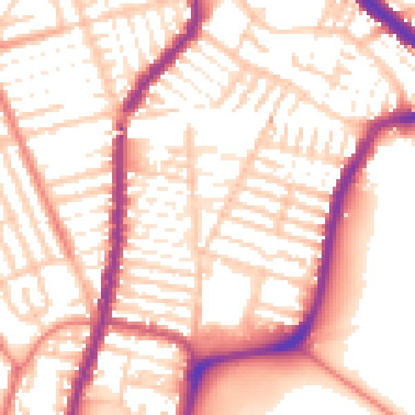 Daytime road noise heatmap for L4 5XE