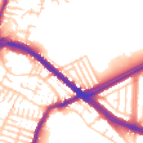 Daytime road noise heatmap for L4 6ST