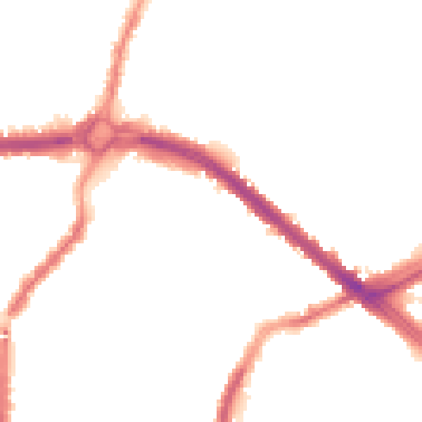 Night-time road noise heatmap for L4 6TP