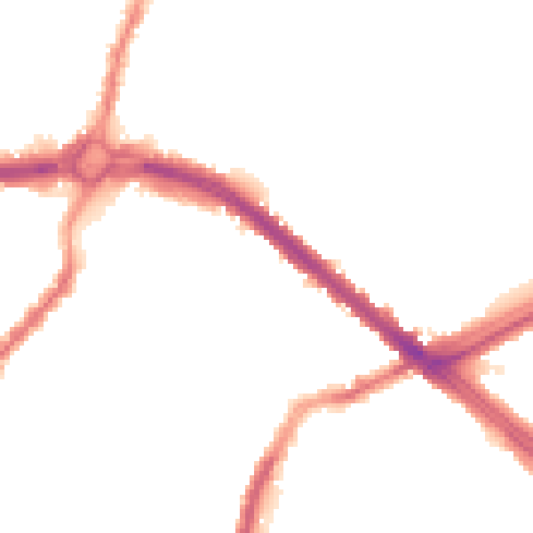 Night-time road noise heatmap for L4 6TS