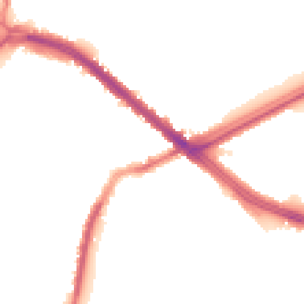 Night-time road noise heatmap for L4 6UA