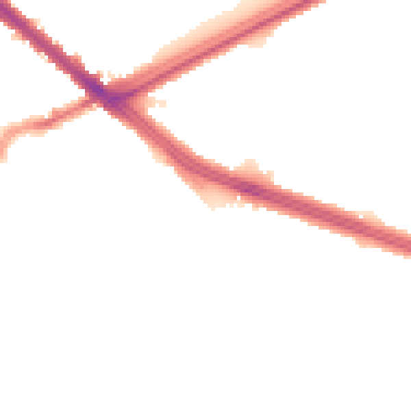 Night-time road noise heatmap for L4 6UY