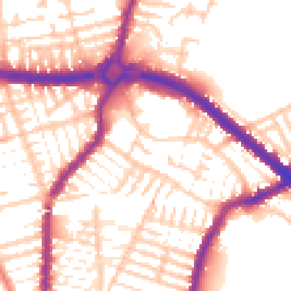 Daytime road noise heatmap for L4 6XA
