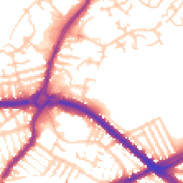 Daytime road noise heatmap for L4 6XH