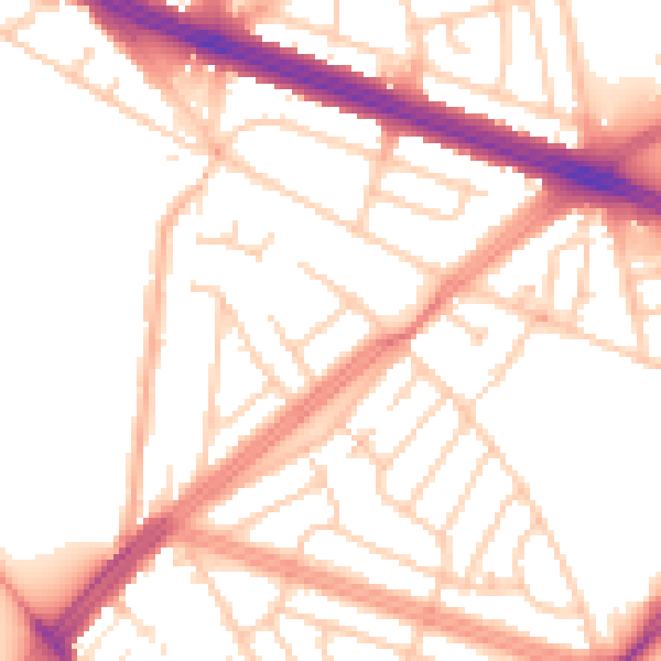 Daytime road noise heatmap for L4 7XL