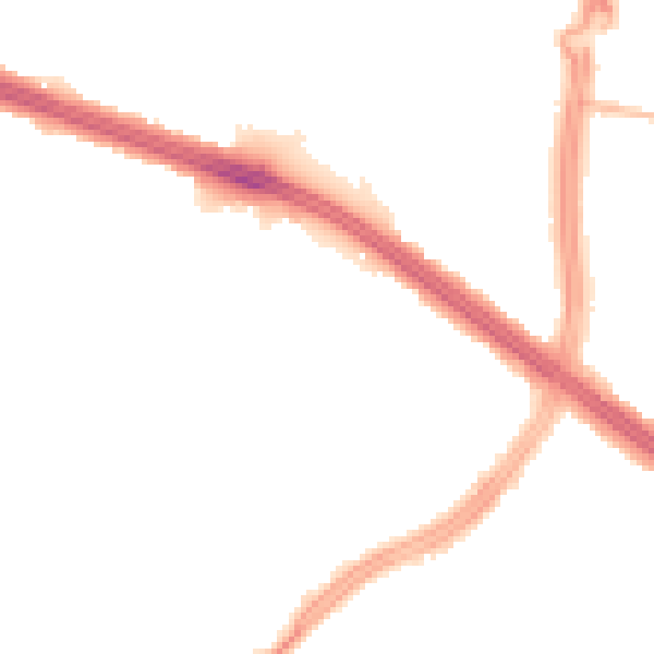 Night-time road noise heatmap for L4 8RU