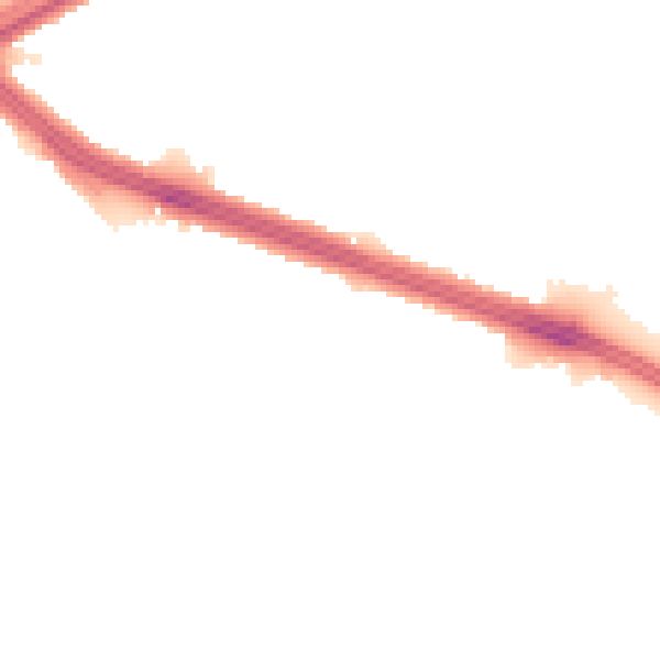 Night-time road noise heatmap for L4 8TD