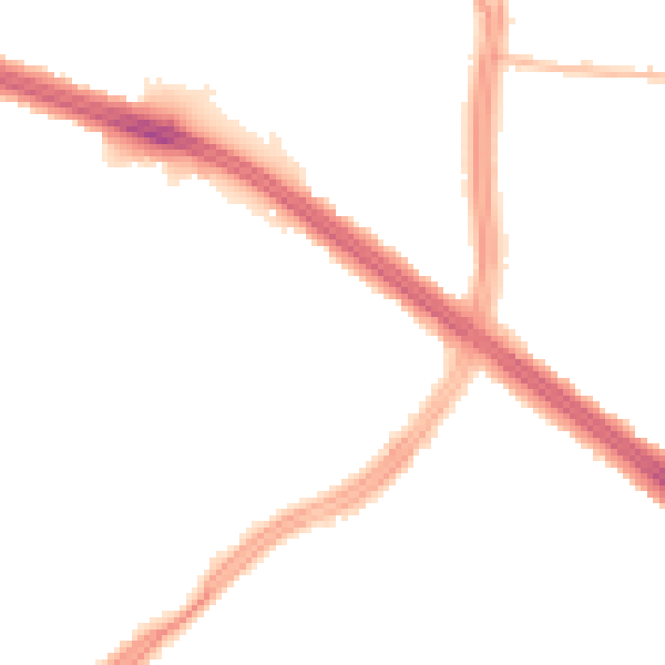 Night-time road noise heatmap for L4 8TL