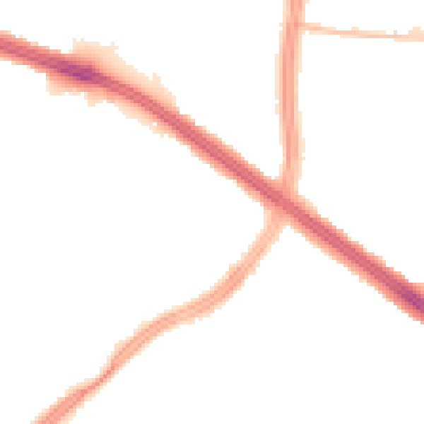Night-time road noise heatmap for L4 8TP