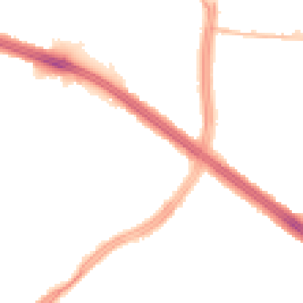 Night-time road noise heatmap for L4 8TW