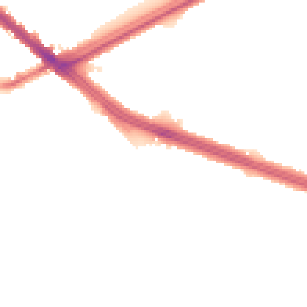 Night-time road noise heatmap for L4 8UY