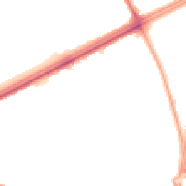 Night-time road noise heatmap for L4 9RJ