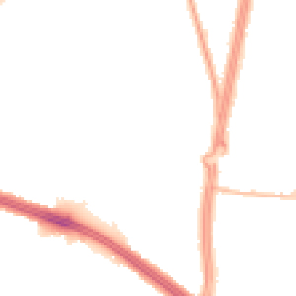 Night-time road noise heatmap for L4 9RS