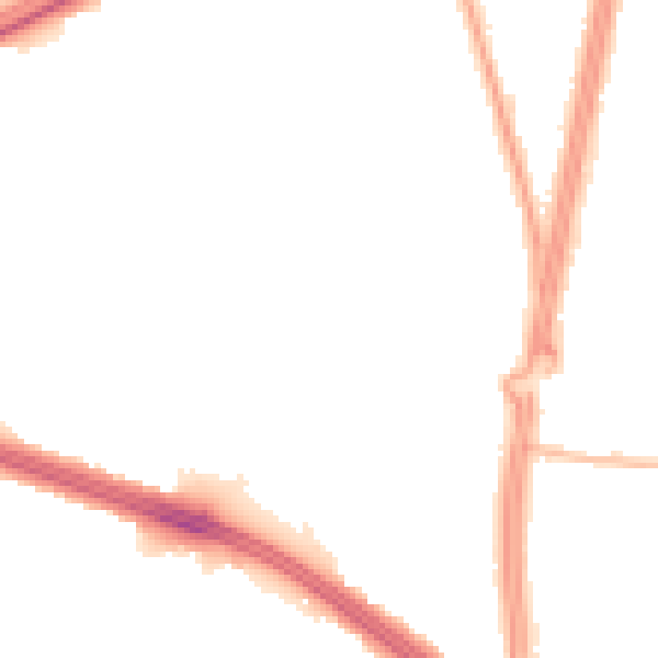 Night-time road noise heatmap for L4 9RX
