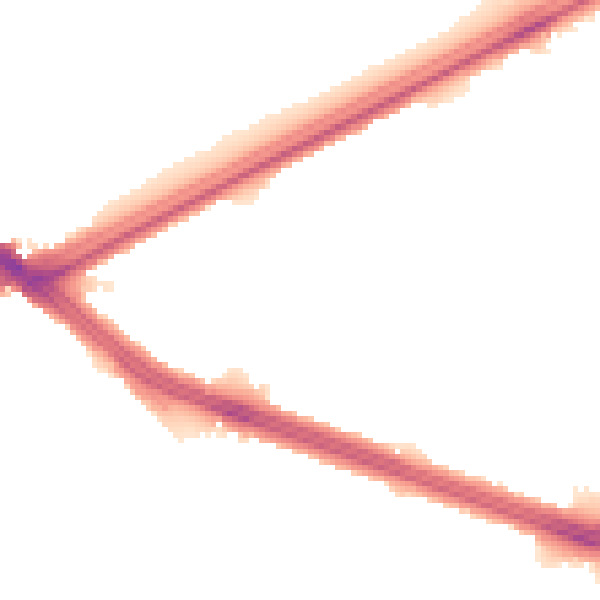 Night-time road noise heatmap for L4 9TT
