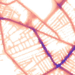 Daytime road noise heatmap for L5 1AE
