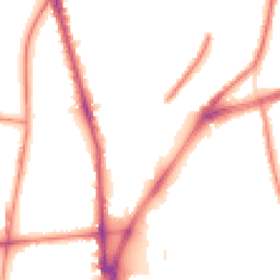 Night-time road noise heatmap for L5 2PG