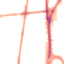 Night-time road noise heatmap for L5 2SX
