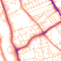 Daytime road noise heatmap for L5 4TP