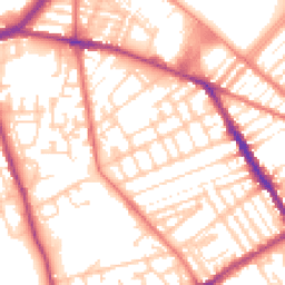 Daytime road noise heatmap for L5 6QG