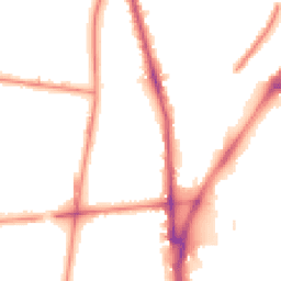 Night-time road noise heatmap for L5 7AB
