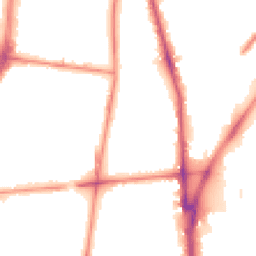Night-time road noise heatmap for L5 7SS