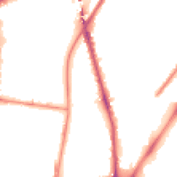 Night-time road noise heatmap for L5 7TT