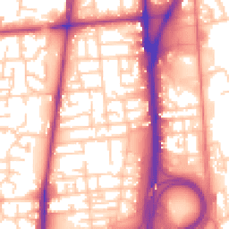 Daytime road noise heatmap for L5 8YE