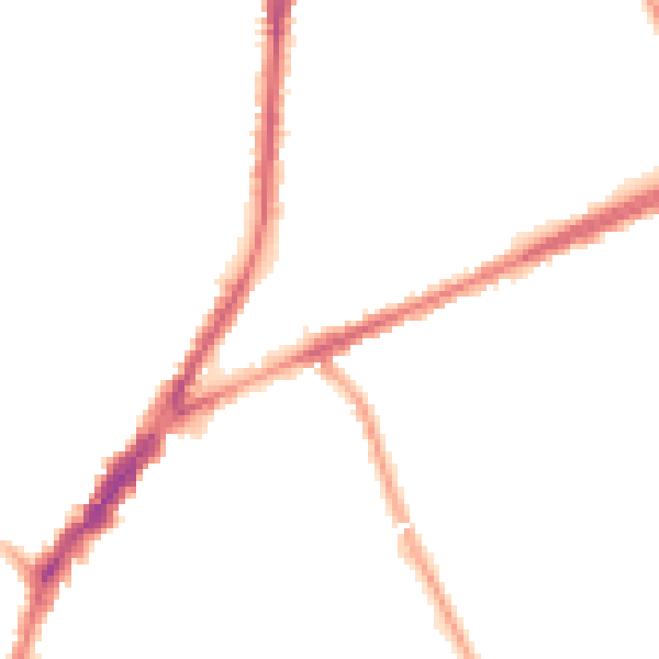 Night-time road noise heatmap for L9 0EA