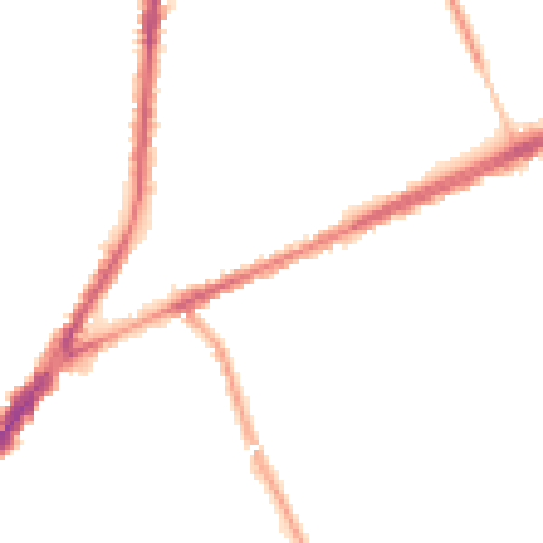 Night-time road noise heatmap for L9 0EL
