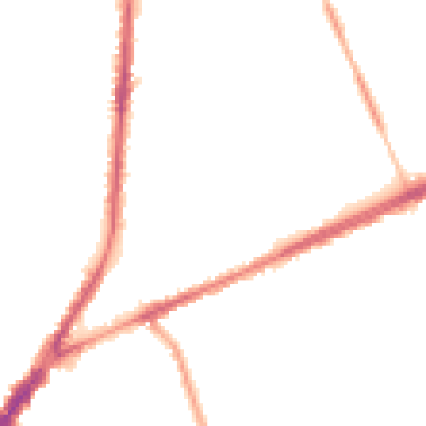 Night-time road noise heatmap for L9 0EY