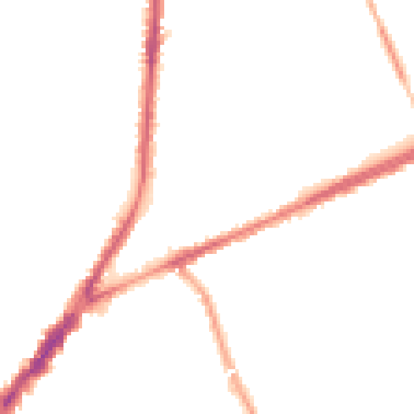 Night-time road noise heatmap for L9 0HG