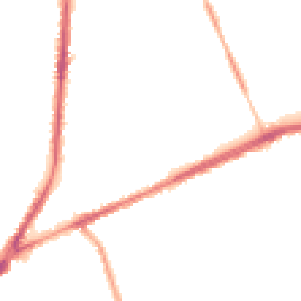 Night-time road noise heatmap for L9 0NG
